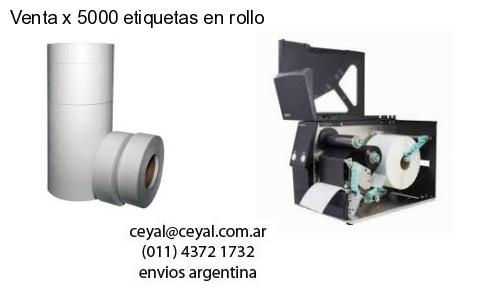 Venta x 5000 etiquetas en rollo