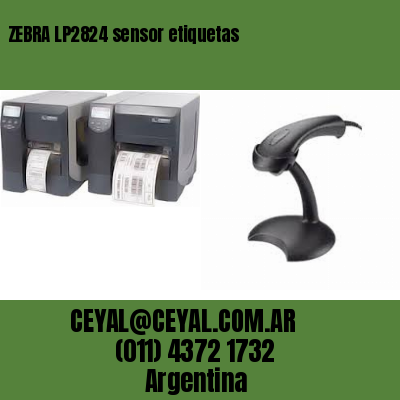 ZEBRA LP2824 sensor etiquetas