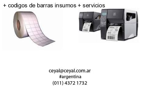codigos de barras insumos servicios