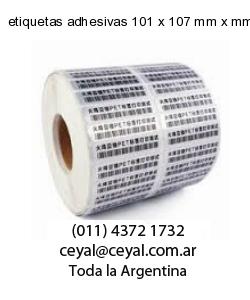 etiquetas adhesivas 101 x 107 mm x mm