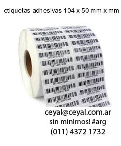 etiquetas adhesivas 104 x 50 mm x mm