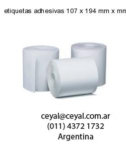 etiquetas adhesivas 107 x 194 mm x mm
