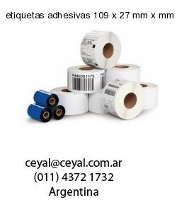 etiquetas adhesivas 109 x 27 mm x mm