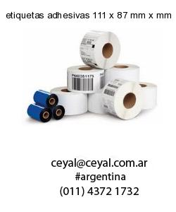 etiquetas adhesivas 111 x 87 mm x mm