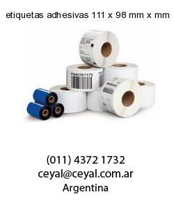 etiquetas adhesivas 111 x 98 mm x mm