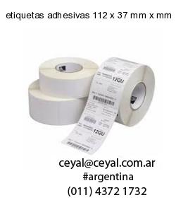 etiquetas adhesivas 112 x 37 mm x mm