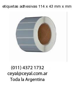 etiquetas adhesivas 114 x 43 mm x mm