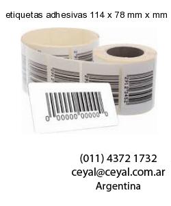 etiquetas adhesivas 114 x 78 mm x mm