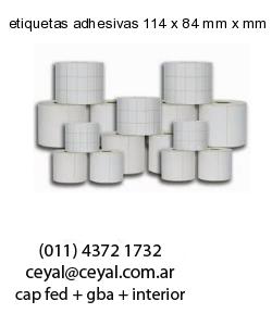 etiquetas adhesivas 114 x 84 mm x mm