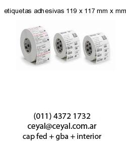 etiquetas adhesivas 119 x 117 mm x mm