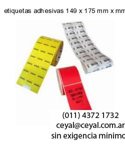 etiquetas adhesivas 149 x 175 mm x mm