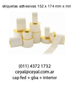 etiquetas adhesivas 152 x 174 mm x mm