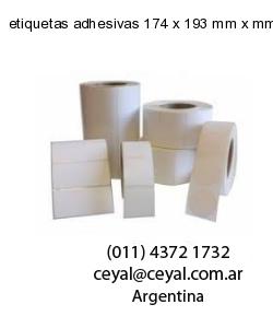 etiquetas adhesivas 174 x 193 mm x mm