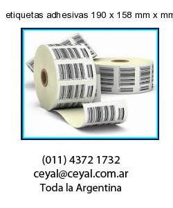 etiquetas adhesivas 190 x 158 mm x mm