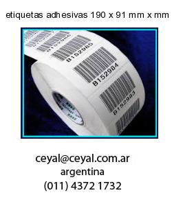 etiquetas adhesivas 190 x 91 mm x mm