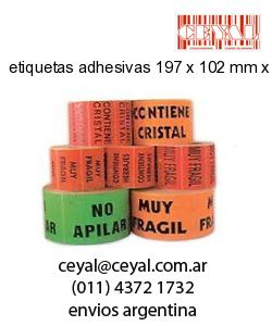 etiquetas adhesivas 197 x 102 mm x mm