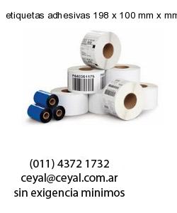 etiquetas adhesivas 198 x 100 mm x mm