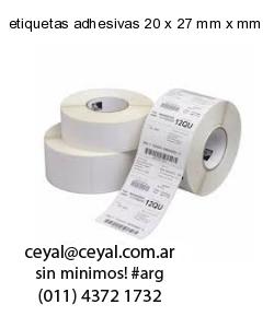 etiquetas adhesivas 20 x 27 mm x mm