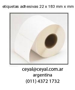 etiquetas adhesivas 22 x 183 mm x mm