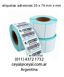 etiquetas adhesivas 25 x 79 mm x mm