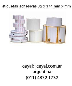 etiquetas adhesivas 32 x 141 mm x mm