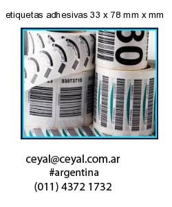 etiquetas adhesivas 33 x 78 mm x mm
