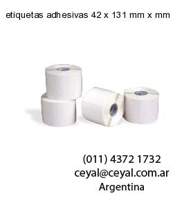 etiquetas adhesivas 42 x 131 mm x mm