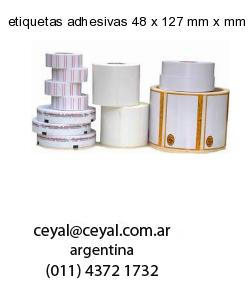 etiquetas adhesivas 48 x 127 mm x mm