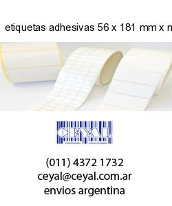 etiquetas adhesivas 56 x 181 mm x mm