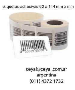 etiquetas adhesivas 62 x 144 mm x mm