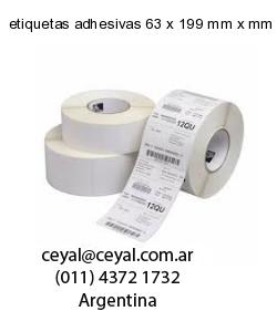 etiquetas adhesivas 63 x 199 mm x mm