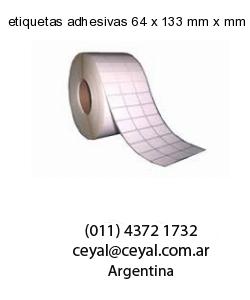 etiquetas adhesivas 64 x 133 mm x mm