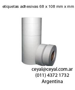 etiquetas adhesivas 68 x 108 mm x mm