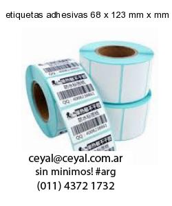 etiquetas adhesivas 68 x 123 mm x mm