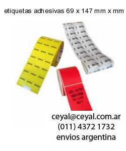 etiquetas adhesivas 69 x 147 mm x mm