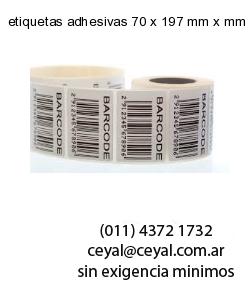 etiquetas adhesivas 70 x 197 mm x mm