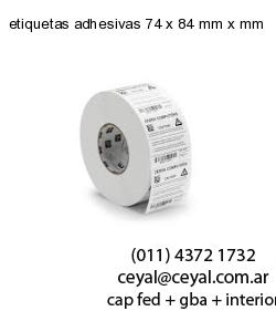 etiquetas adhesivas 74 x 84 mm x mm