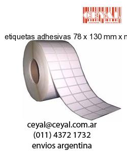 etiquetas adhesivas 78 x 130 mm x mm