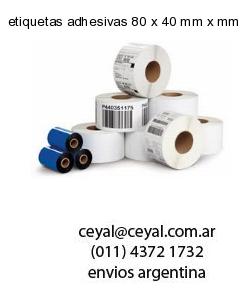 etiquetas adhesivas 80 x 40 mm x mm