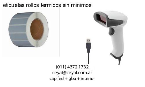 etiquetas rollos termicos sin minimos