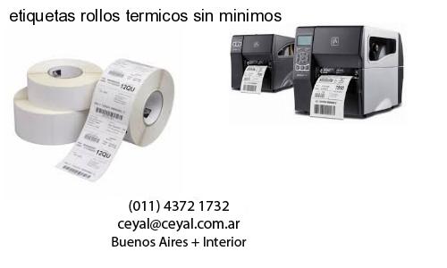 etiquetas rollos termicos sin minimos