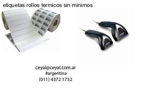 etiquetas rollos termicos sin minimos