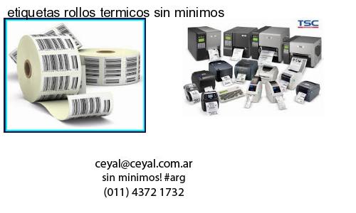 etiquetas rollos termicos sin minimos