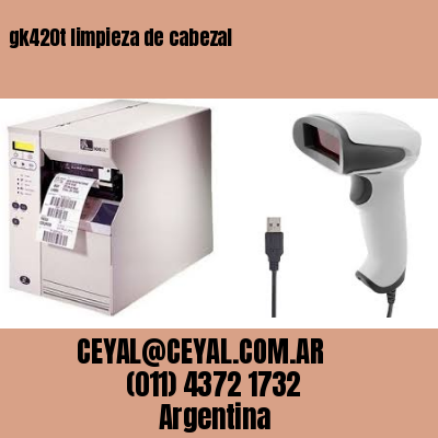gk420t limpieza de cabezal