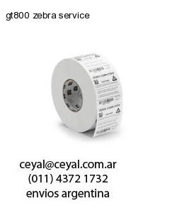 gt800 zebra service