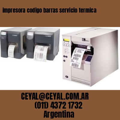 impresora codigo barras servicio termica