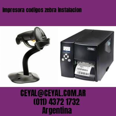 impresora codigos zebra instalacion