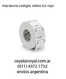 impresora codigos zebra luz roja