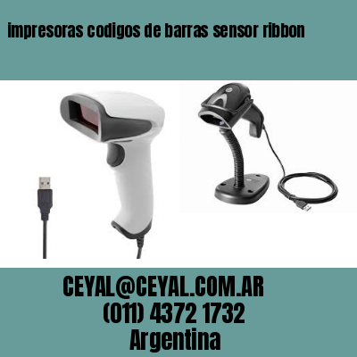 impresoras codigos de barras sensor ribbon