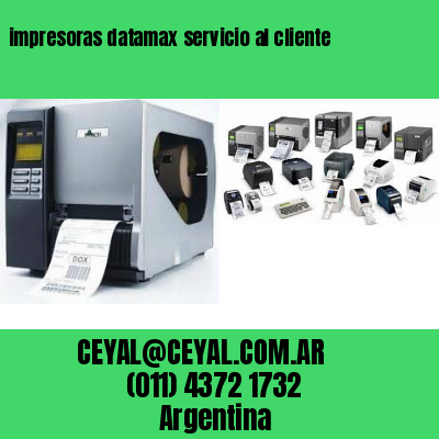 impresoras datamax servicio al cliente